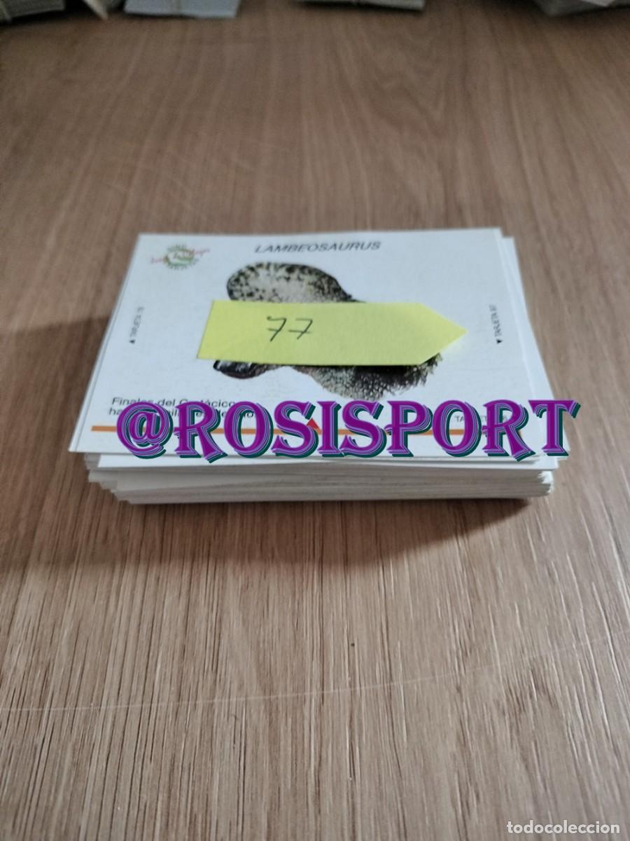Coleccionismo Cromos antiguos: 77 cromos dinosaurios tarjeta dino hay repes ver fotos y mas lotes en rosisport