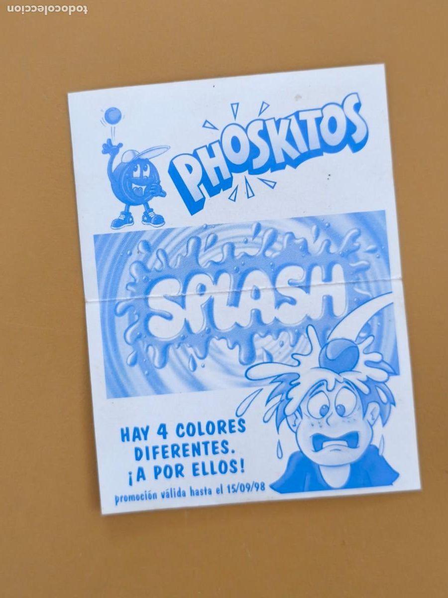 Coleccionismo cromos antiguos: phoskitos, splash. pegatina - Foto 2