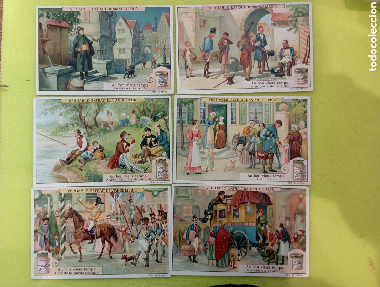 Collectable Antique Stickers: Serie completa Liebig Sanguinetti 1009 a&ntilde;o primera d&eacute;cada 1900