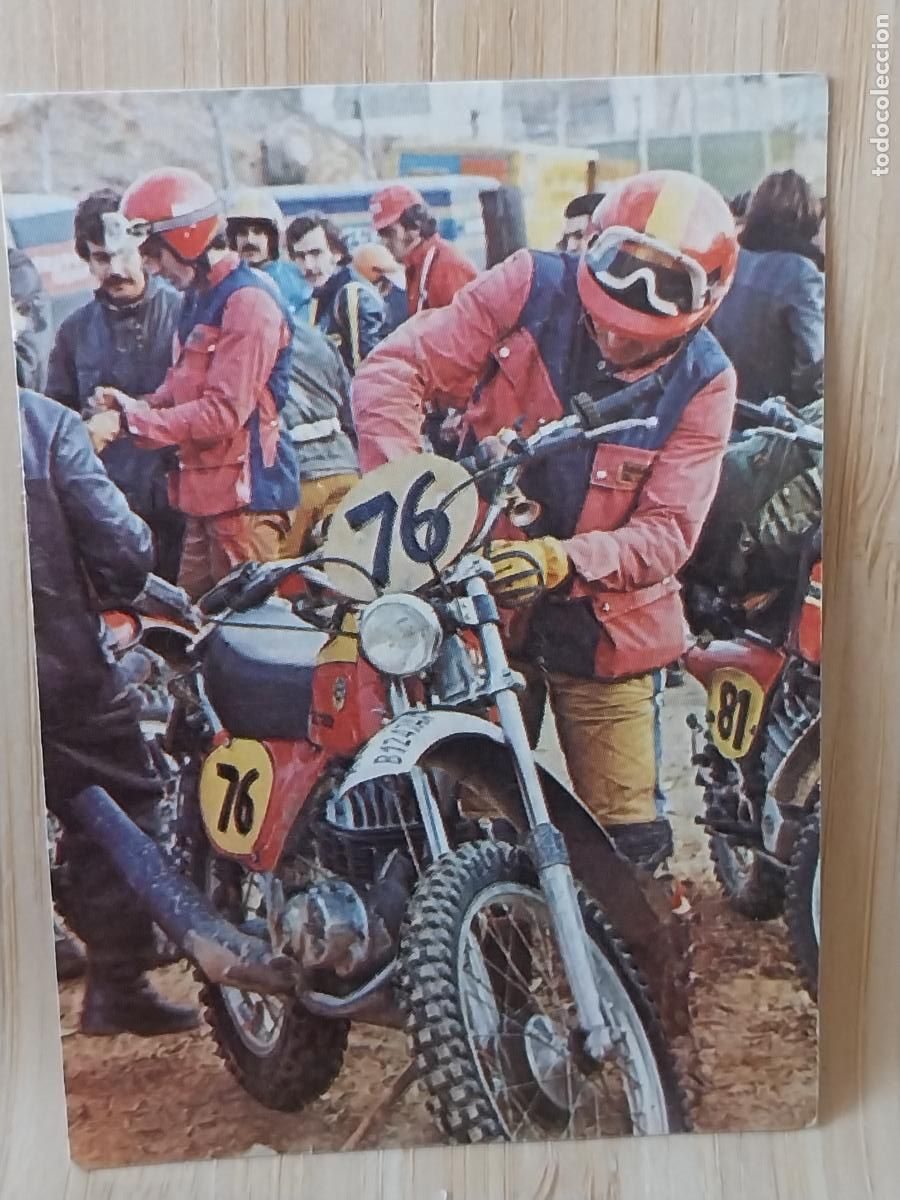 Coleccionismo Cromos antiguos: BIMBO MUNDO MOTOS A&Ntilde;O 1975 CROMO 21 *-**-* SIN PEGAR NUNCA ORIGINAL MOTORISMO