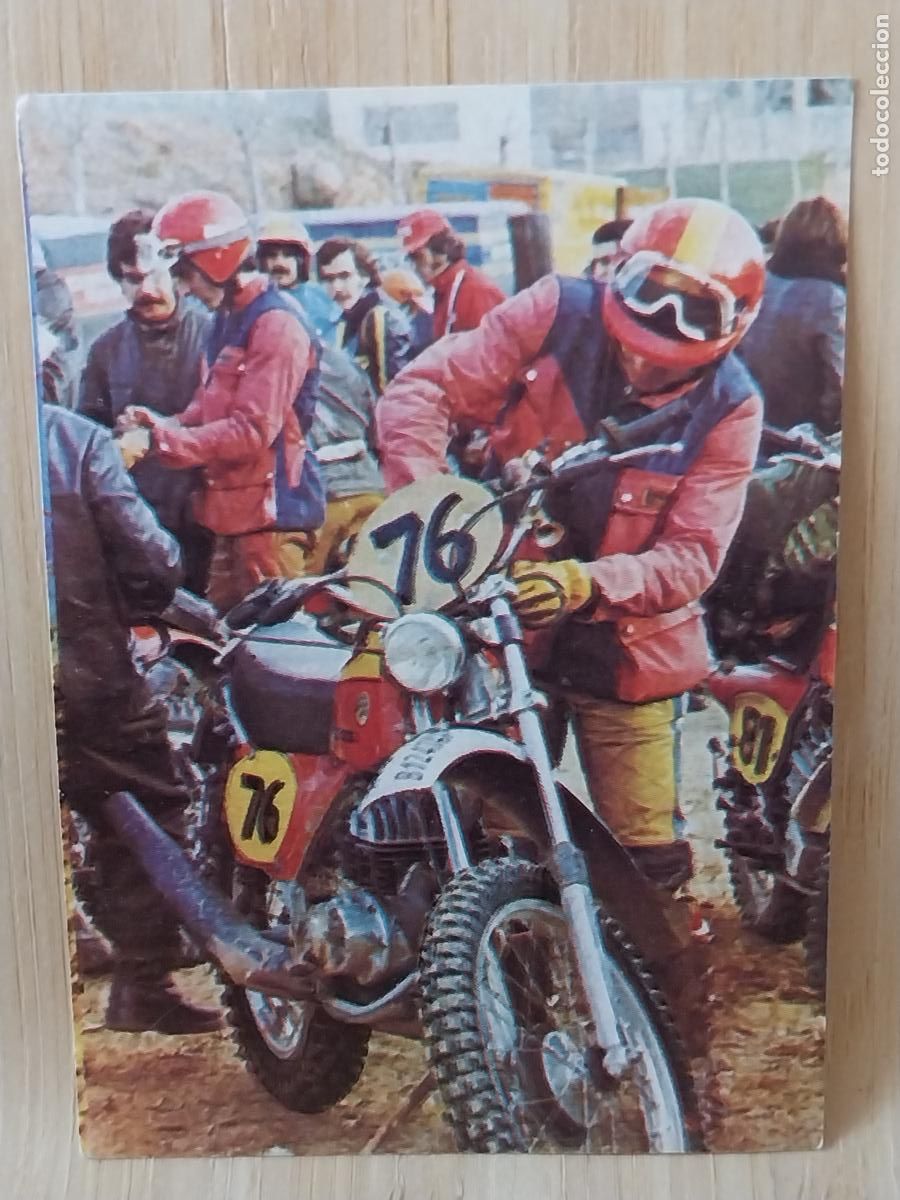 Coleccionismo Cromos antiguos: BIMBO MUNDO MOTOS A&Ntilde;O 1975 CROMO 21 *-*-* SIN PEGAR NUNCA ORIGINAL MOTORISMO