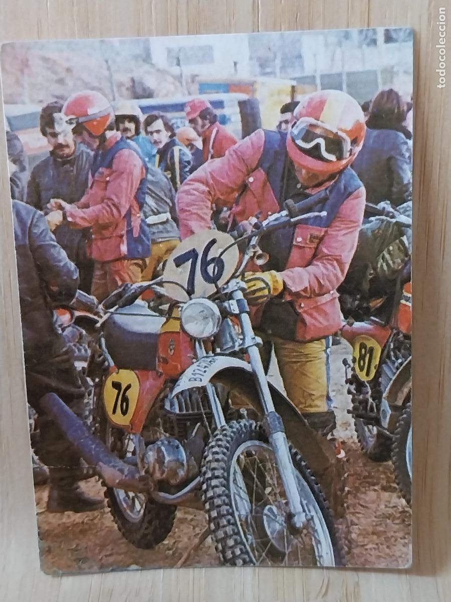 Coleccionismo Cromos antiguos: BIMBO MUNDO MOTOS A&Ntilde;O 1975 CROMO 21 *--* SIN PEGAR NUNCA ORIGINAL MOTORISMO