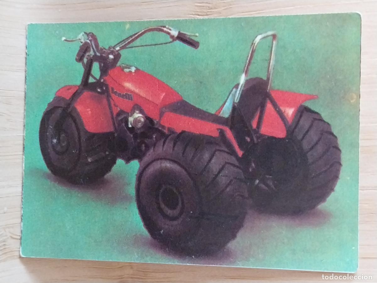 Coleccionismo Cromos antiguos: TRICICLO TODO TERRENO BIMBO MUNDO MOTOS A&Ntilde;O 1975 CROMO 11 *-+++-* SIN PEGAR NUNCA ORIGINAL MOTORISMO
