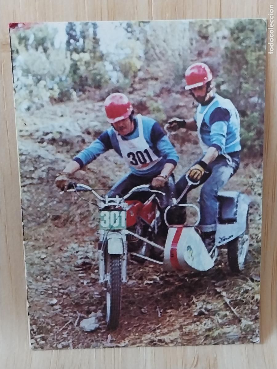 Coleccionismo Cromos antiguos: SIDECAR TRIAL BIMBO MUNDO MOTOS A&Ntilde;O 1975 CROMO 29 *-+++-* SIN PEGAR NUNCA ORIGINAL MOTORISMO