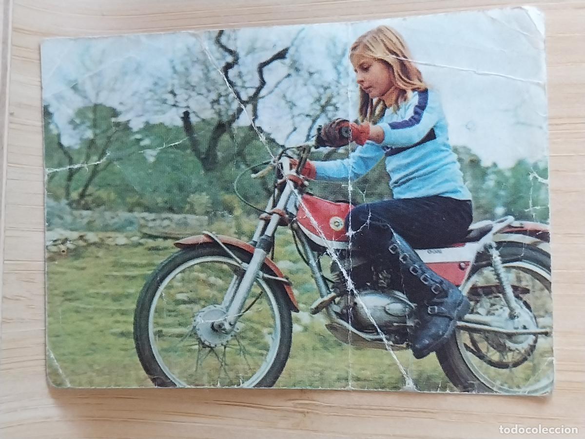 Coleccionismo Cromos antiguos: BIMBO MUNDO MOTOS A&Ntilde;O 1975 CROMO 90 -****+ SIN PEGAR NUNCA ORIGINAL MOTORISMO
