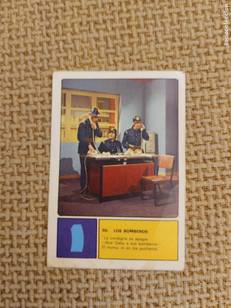 Coleccionismo Cromos antiguos: Cromo antiguo Los Bomberos Los Payasos de la Tele