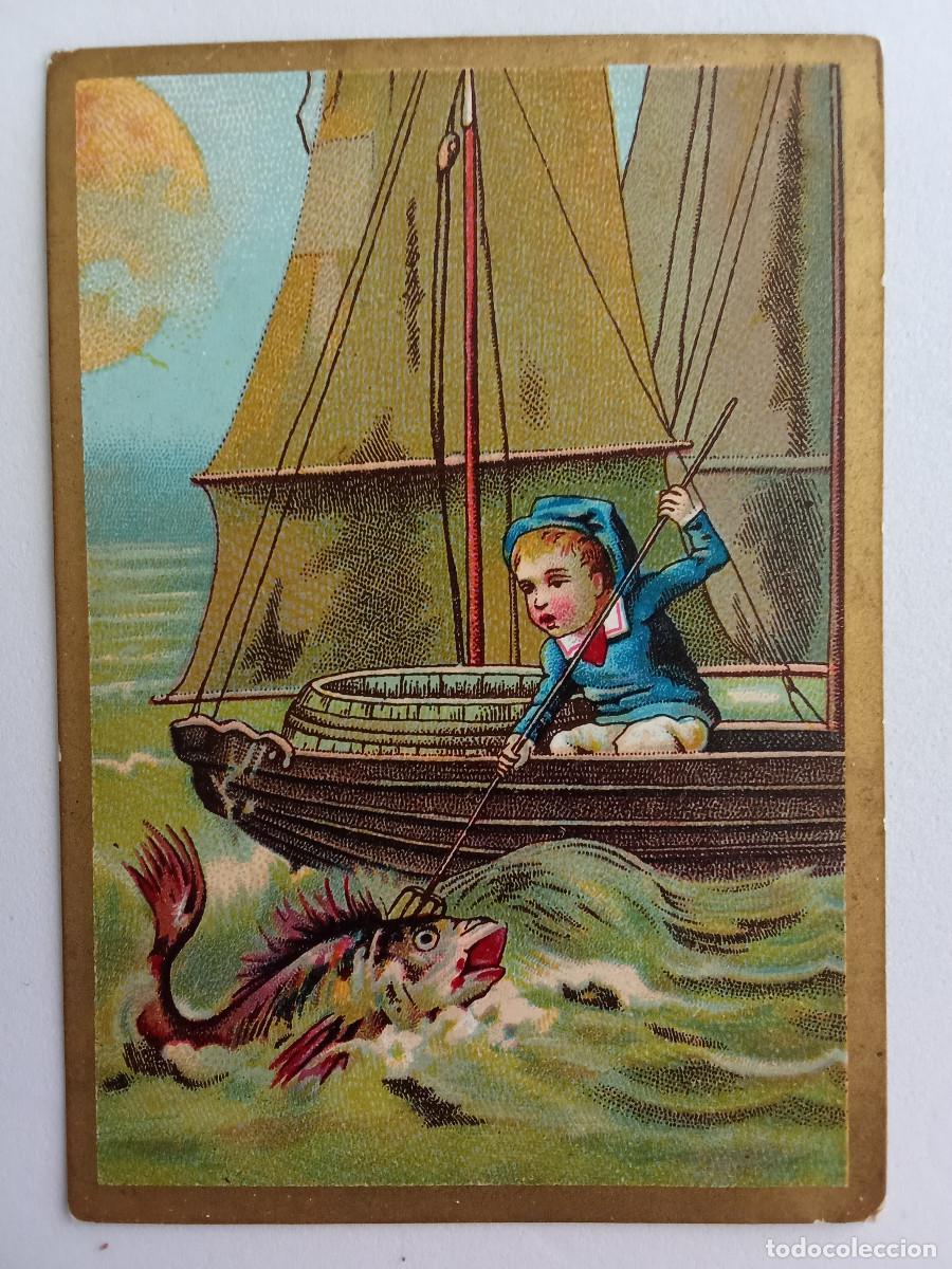 Collectable Antique Stickers: Antiguo cromo sin publicidad , cartulina gruesa