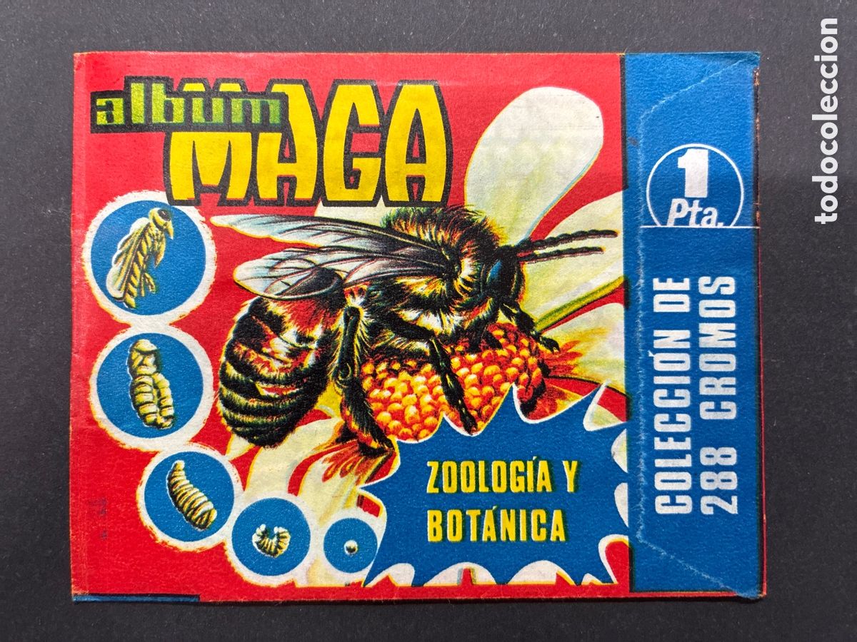 Colecionismo Cromos antigos: SOBRE SIN ABRIR ALBUM ZOOLOGIA BOTANICA EDITORIAL MAGA