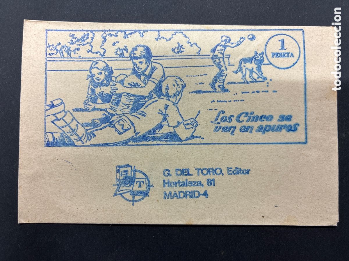 Colecionismo Cromos antigos: SOBRE SIN ABRIR ALBUM LOS CINCO EN APUROS EDITORIAL DEL TORO