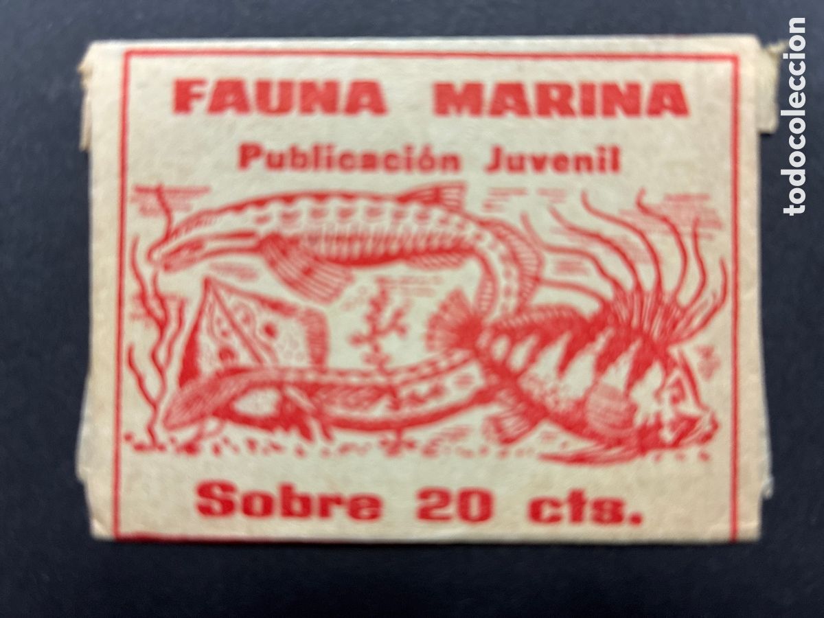 Colecionismo Cromos antigos: SOBRE SIN ABRIR ALBUM FAUNA MARINA EDITORIAL COSTA