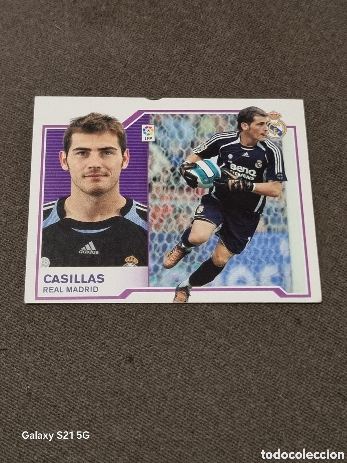 Coleccionismo Cromos antiguos: CASILLAS , REAL MADRID LIGA ESTE 2007 2008