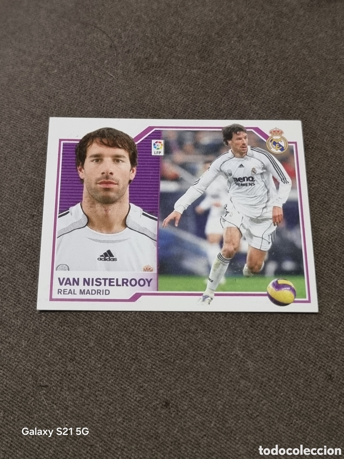 Coleccionismo Cromos antiguos: VAN NISTELROOY , REAL MADRID LIGA ESTE 2007 2008