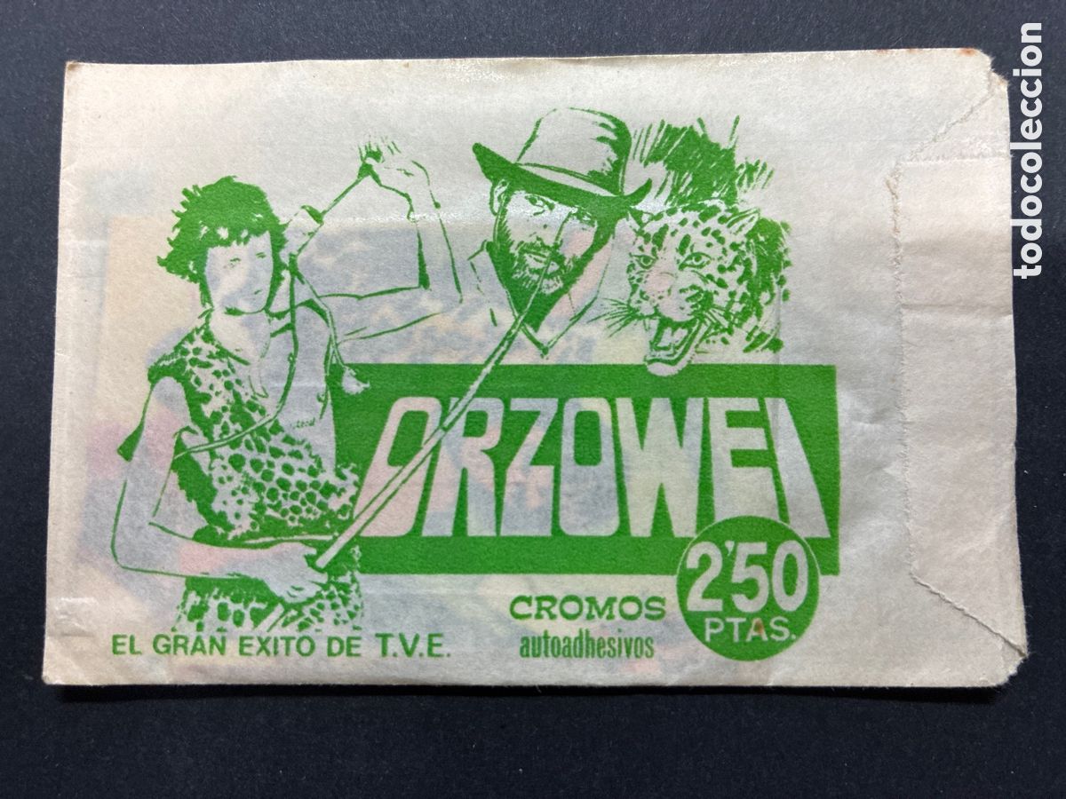 Colecionismo Cromos antigos: SOBRE CROMOS SIN ABRIR ALBUM SERIE T.V ORZOWEI EDITORIAL QUELCOM