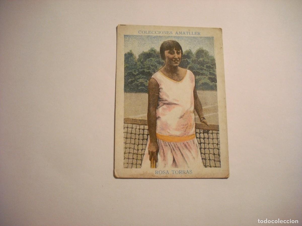 Coleccionismo cromos antiguos: COLECCION AMATLLER , TENIS N. 9 ROSA TORRAS