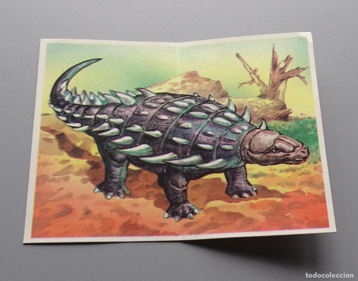 Coleccionismo Cromos antiguos: Cromo Los aut&eacute;nticos cromos de los dinosaurios - Bollycao - Hylaeosaurus N&ordm; 48