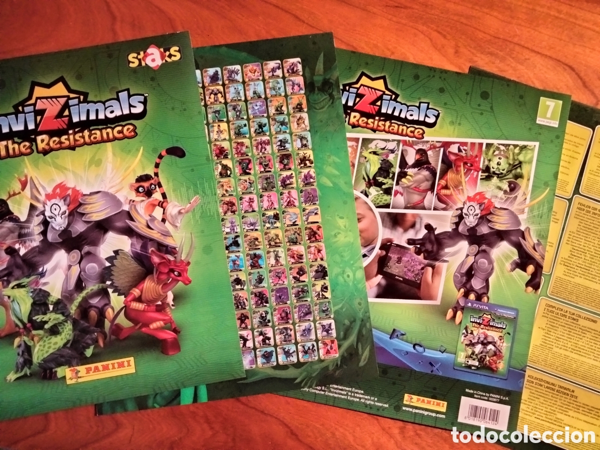 Coleccionismo Cromos antiguos: PORTADAS ALBUM STAKS THE RESISTANCE INVIZIMALS, PANINI