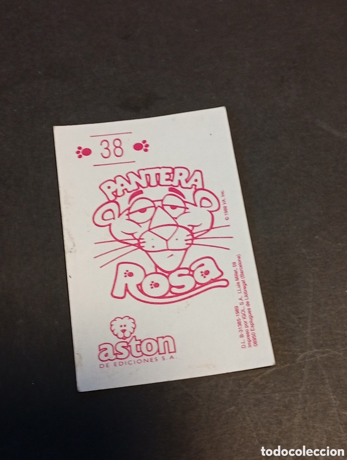 Coleccionismo cromos antiguos: Cromo pegatina La Pantera Rosa - Foto 2