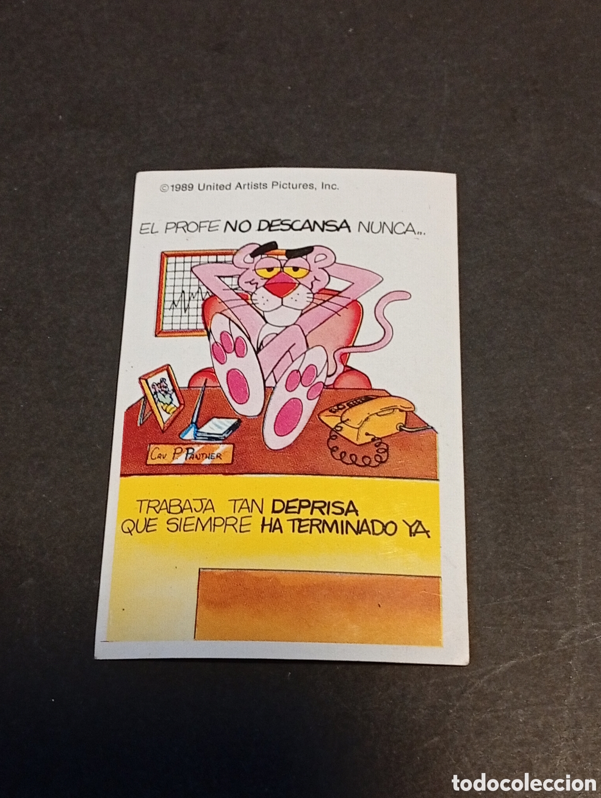 Coleccionismo cromos antiguos: Cromo pegatina La Pantera Rosa - Foto 1