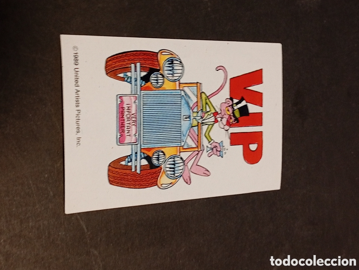 Coleccionismo cromos antiguos: Cromo pegatina La Pantera Rosa - Foto 1