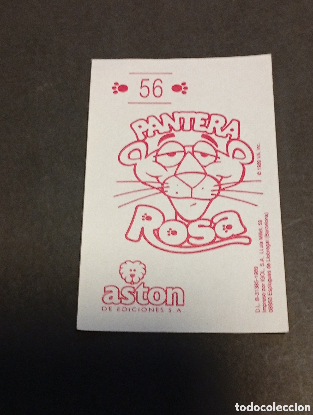 Coleccionismo cromos antiguos: Cromo pegatina La Pantera Rosa - Foto 2