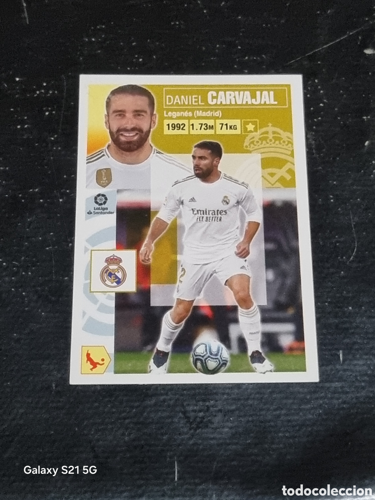 Coleccionismo cromos antiguos: 4 - CARVAJAL , REAL MADRID LIGA ESTE 2020-2021