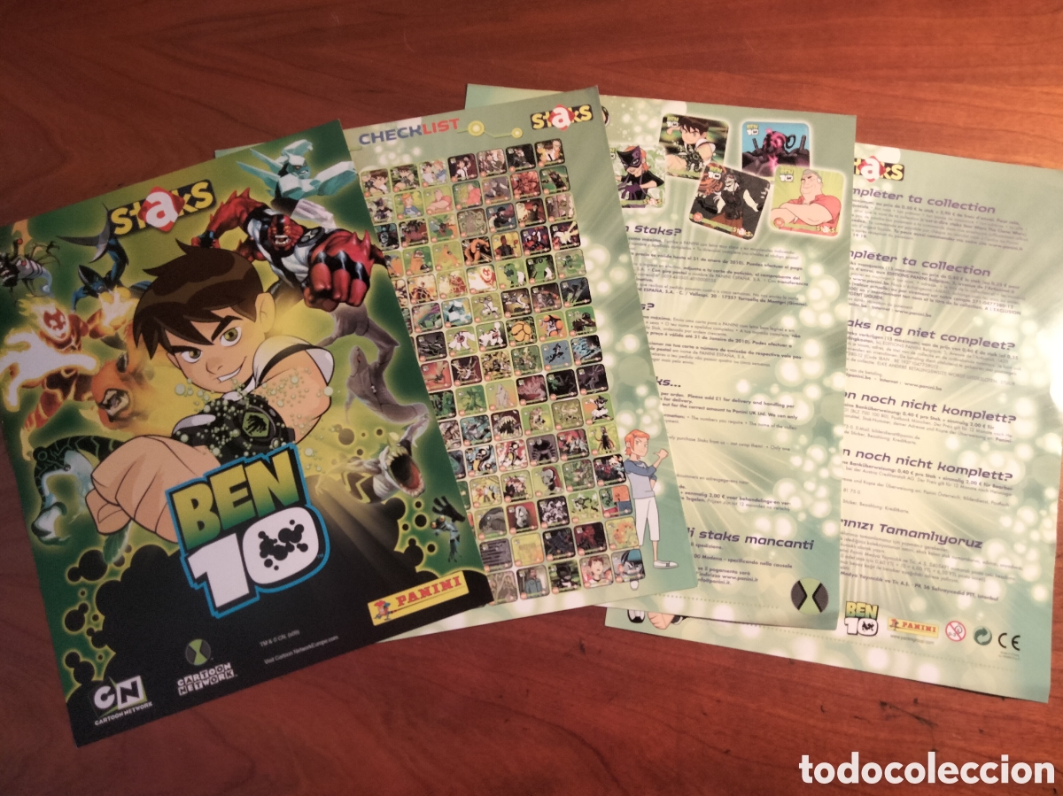 Coleccionismo Cromos antiguos: PORTADAS ALBUM STAKS BEN 10 EDIBAS