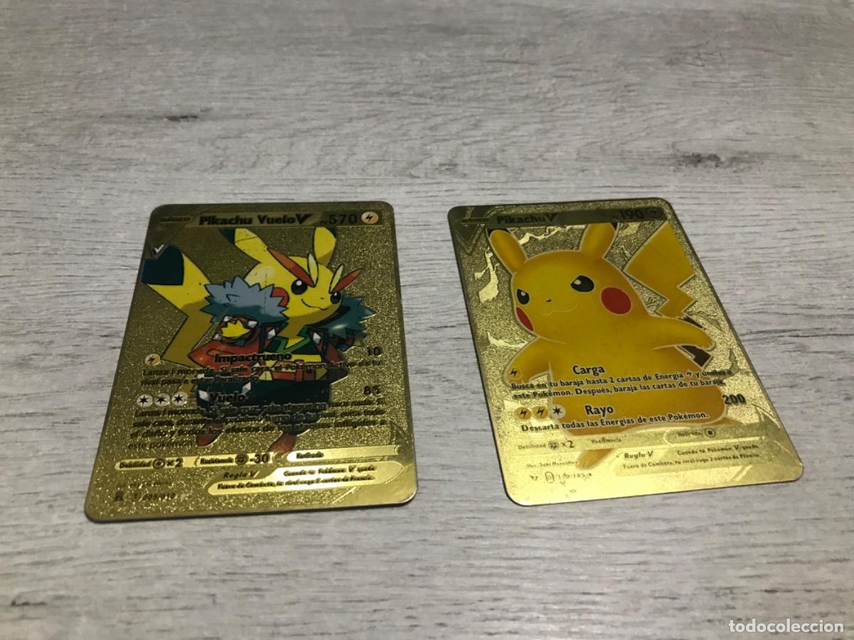 Coleccionismo cromos antiguos: Lote de 2 cartas pikachu Pokemon - Foto 1