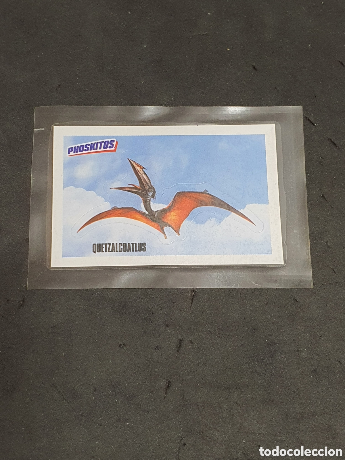 Coleccionismo Cromos antiguos: Phoskitos Jurassic World Quetzalcoatlus nuevo y precintado