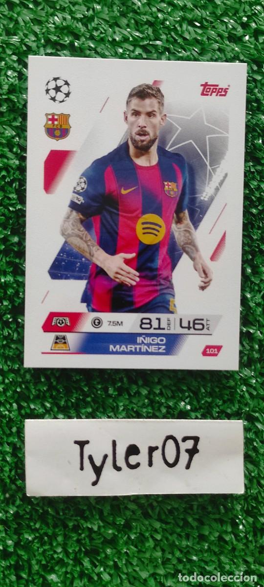Collezionismo Figurine antiche: I&Ntilde;IGO MARTINEZ BARCELONA 101 CHAMPIONS TOPPS MATCH ATTAX 2025 2026 25 26