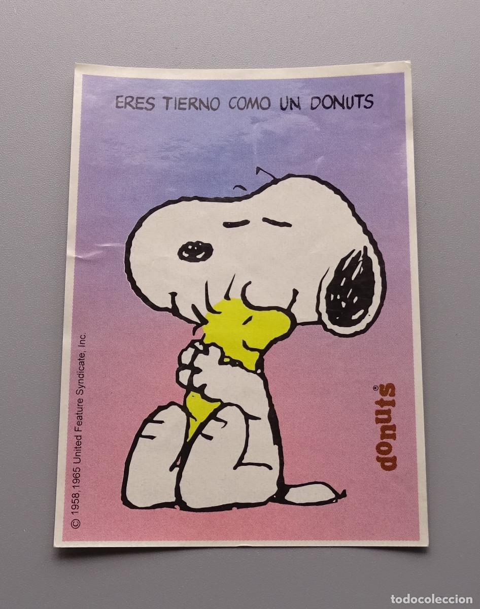 Coleccionismo cromos antiguos: Cromo Snoopy - Donuts - Eres tierno como un donut - Foto 1