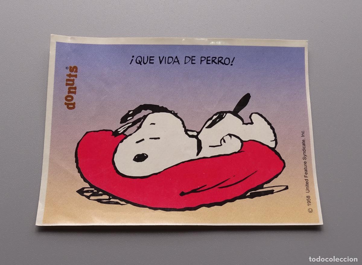 Coleccionismo cromos antiguos: Cromo Snoopy - Donuts - &iexcl;Qu&eacute; vida de perro! - Foto 1