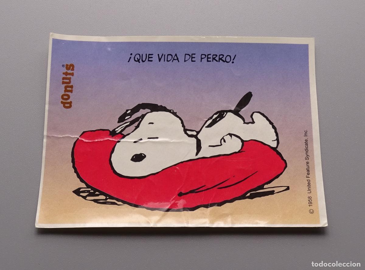 Coleccionismo cromos antiguos: Cromo Snoopy - Donuts - &iexcl;Qu&eacute; vida de perro! - Foto 1