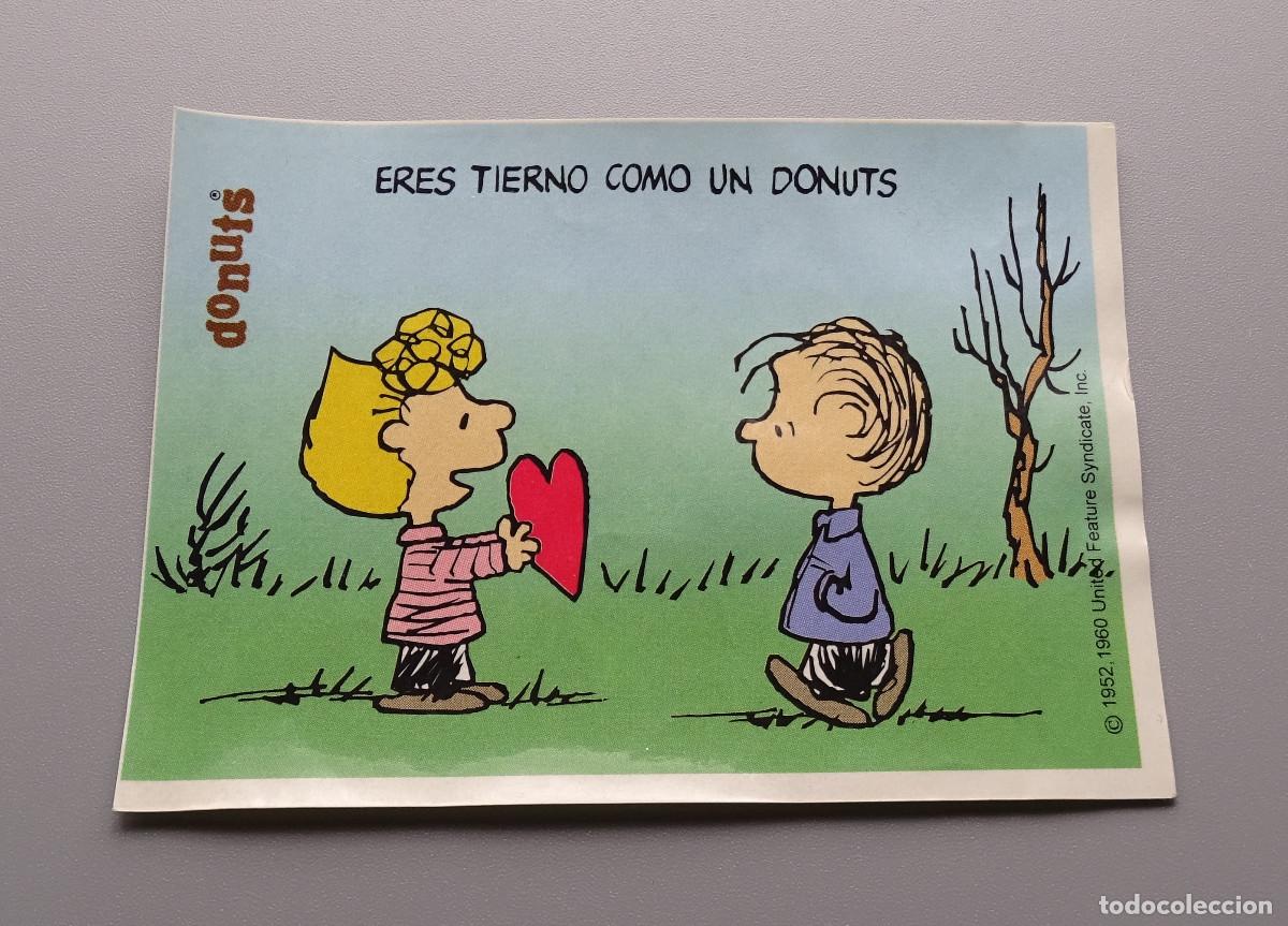 Coleccionismo cromos antiguos: Cromo Snoopy - Donuts - Eres tierno como un donuts - Foto 1