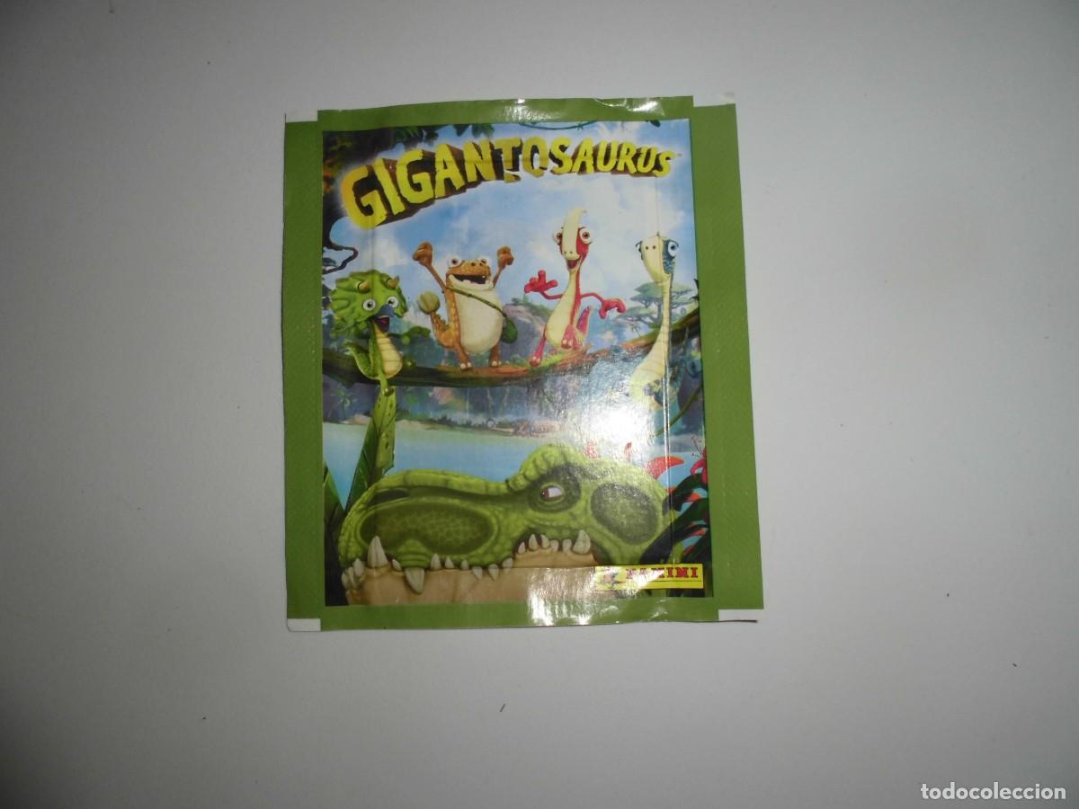 Coleccionismo cromos antiguos: SOBRE DE CROMOS SIN ABRIR DE: GIGANTOSAURUS - PANINI. - Foto 1