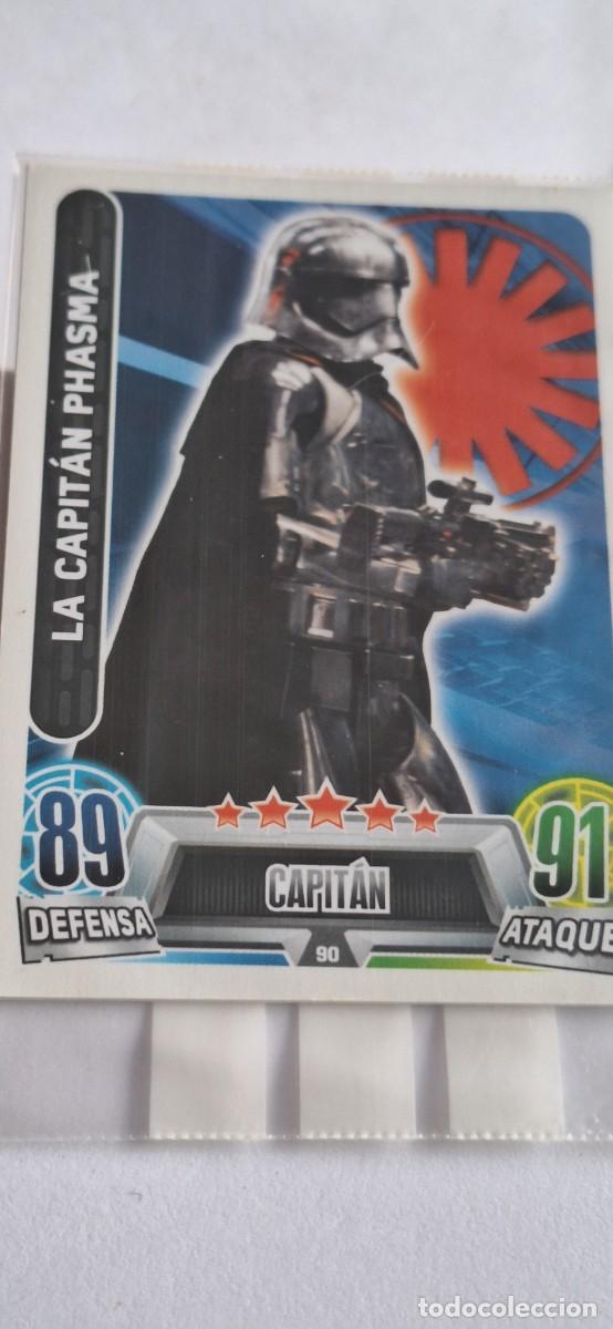 Coleccionismo cromos antiguos: Cromo Star Wars Force Attax num. 90 La Capitana Phasma - Foto 1