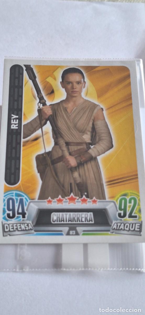 Coleccionismo cromos antiguos: Cromo Star Wars Force Attax num. 83 Rey - Foto 1
