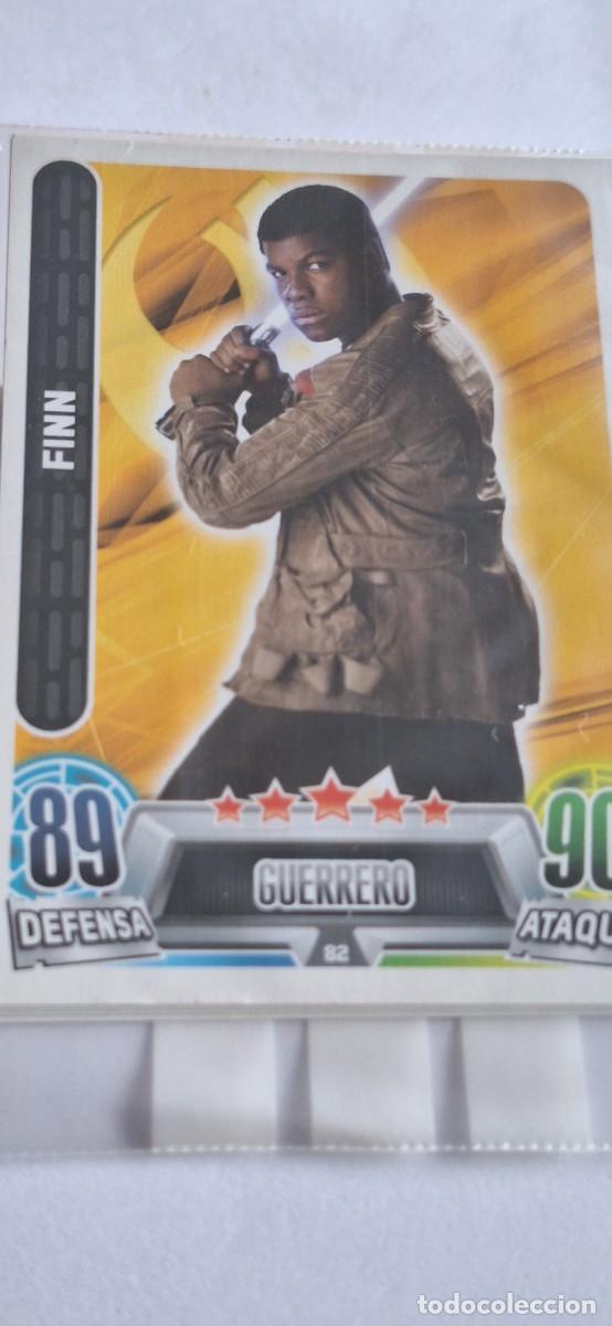 Coleccionismo cromos antiguos: Cromo Star Wars Force Attax num. 82 Finn - Foto 1