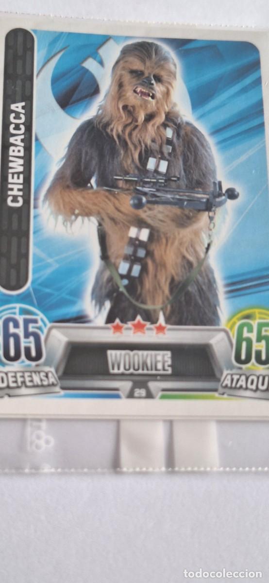 Coleccionismo cromos antiguos: Cromo Star Wars Force Attax num. 29 Chewbacca - Foto 1
