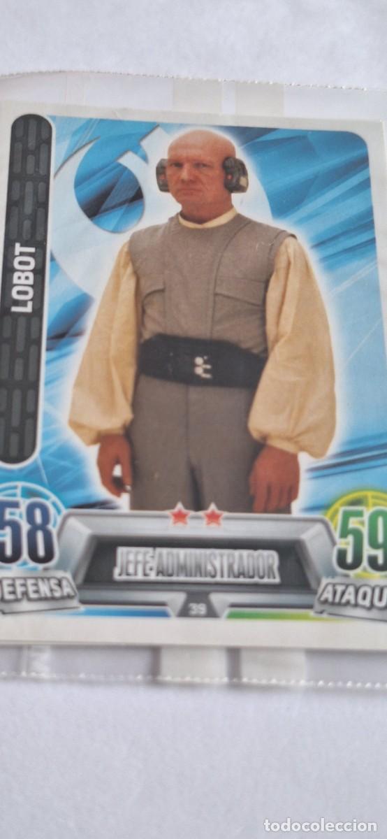 Coleccionismo cromos antiguos: Cromo Star Wars Force Attax num. 39 Lobot - Foto 1