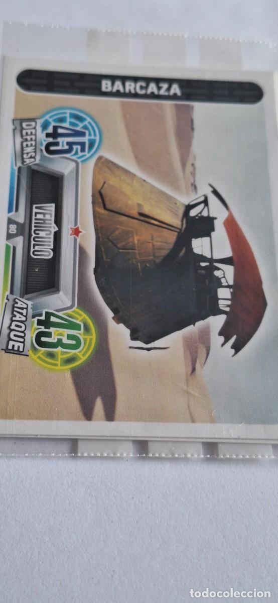 Coleccionismo cromos antiguos: Cromo Star Wars Force Attax num. 80 Barcaza - Foto 1