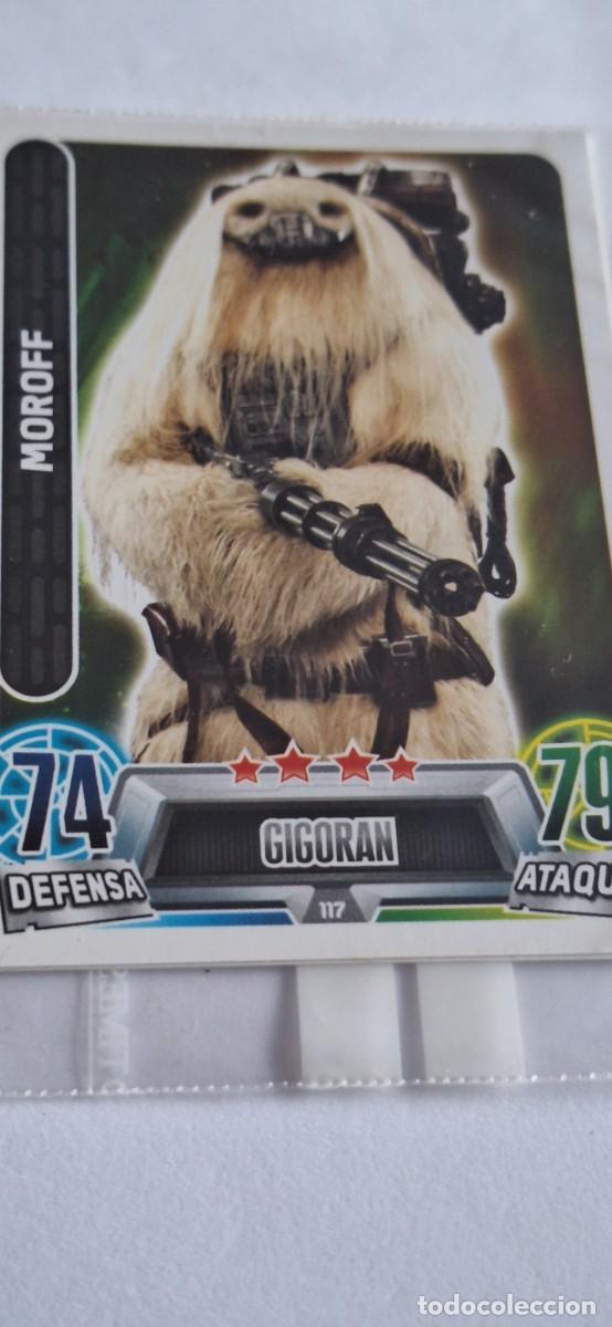 Coleccionismo cromos antiguos: Cromo Star Wars Force Attax num. 117 Moroff - Foto 1