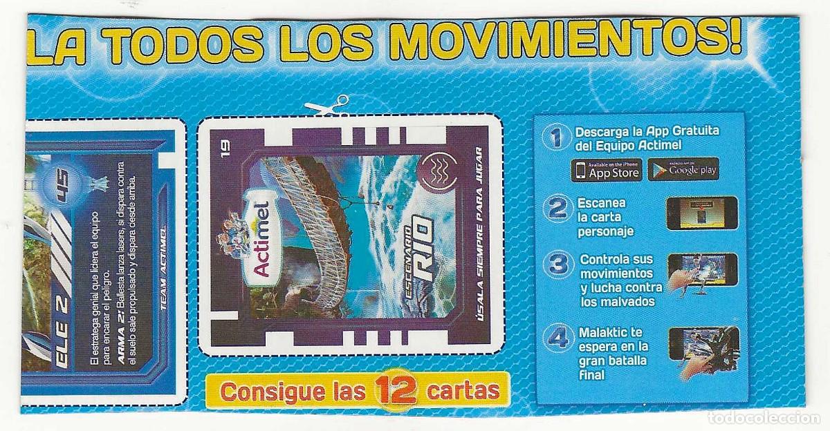 Coleccionismo cromos antiguos: ACTIMEL -- BATALLAS -- MALAKTIC - Foto 2