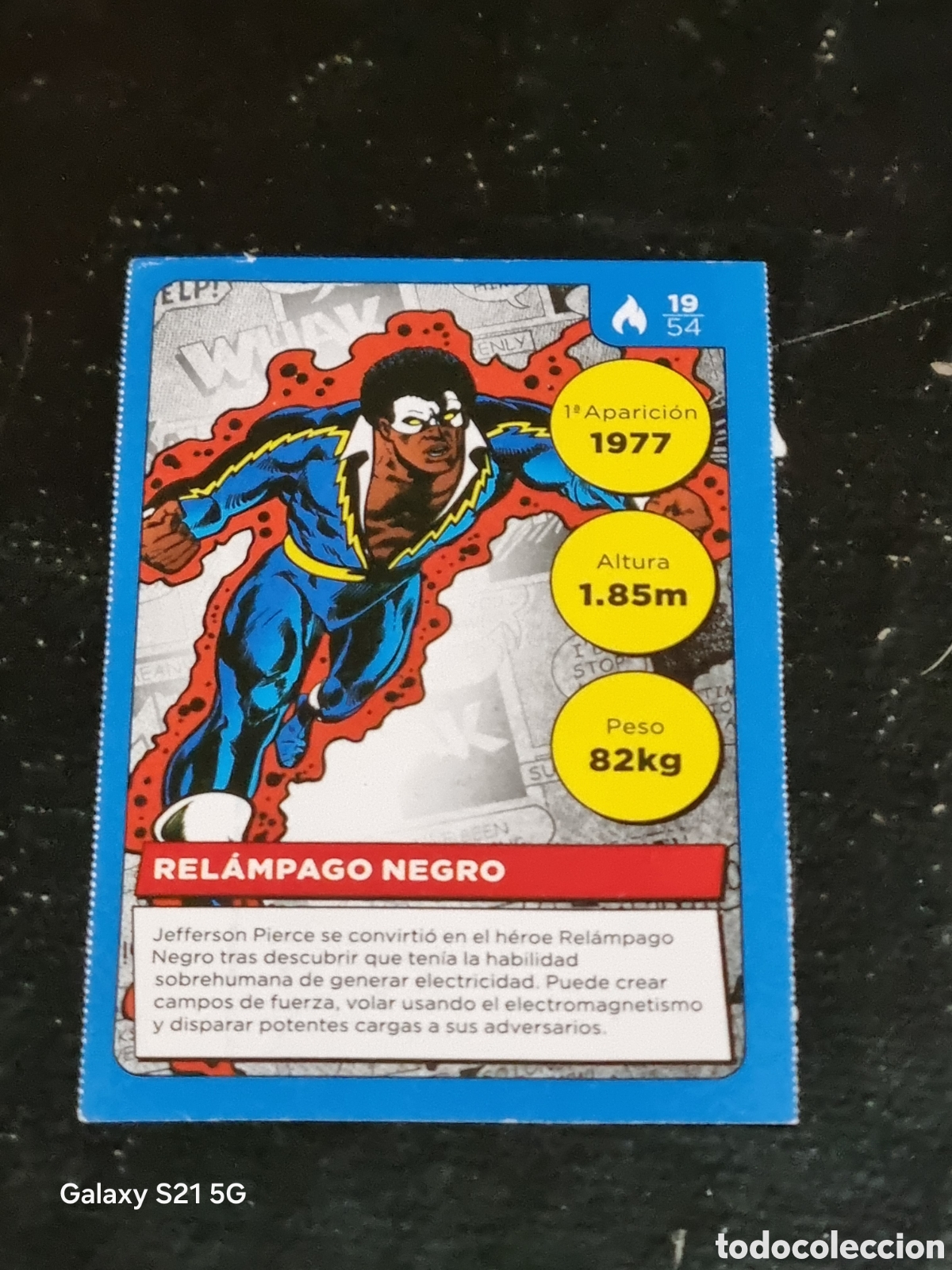 Coleccionismo cromos antiguos: 19 - REL&Aacute;MPAGO NEGRO DC COMICS CARREFOUR - Foto 1
