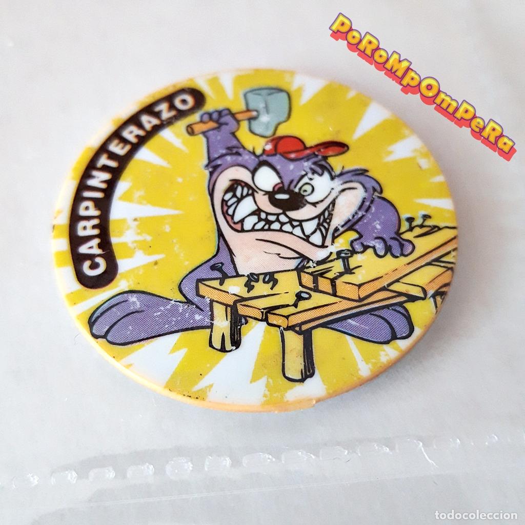 Coleccionismo cromos antiguos: TAZO REDONDO 16 DIZZY DEVIL MATUTANO 1994 CARPINTERAZO TINY TOONS WARNER BROS. - Foto 1