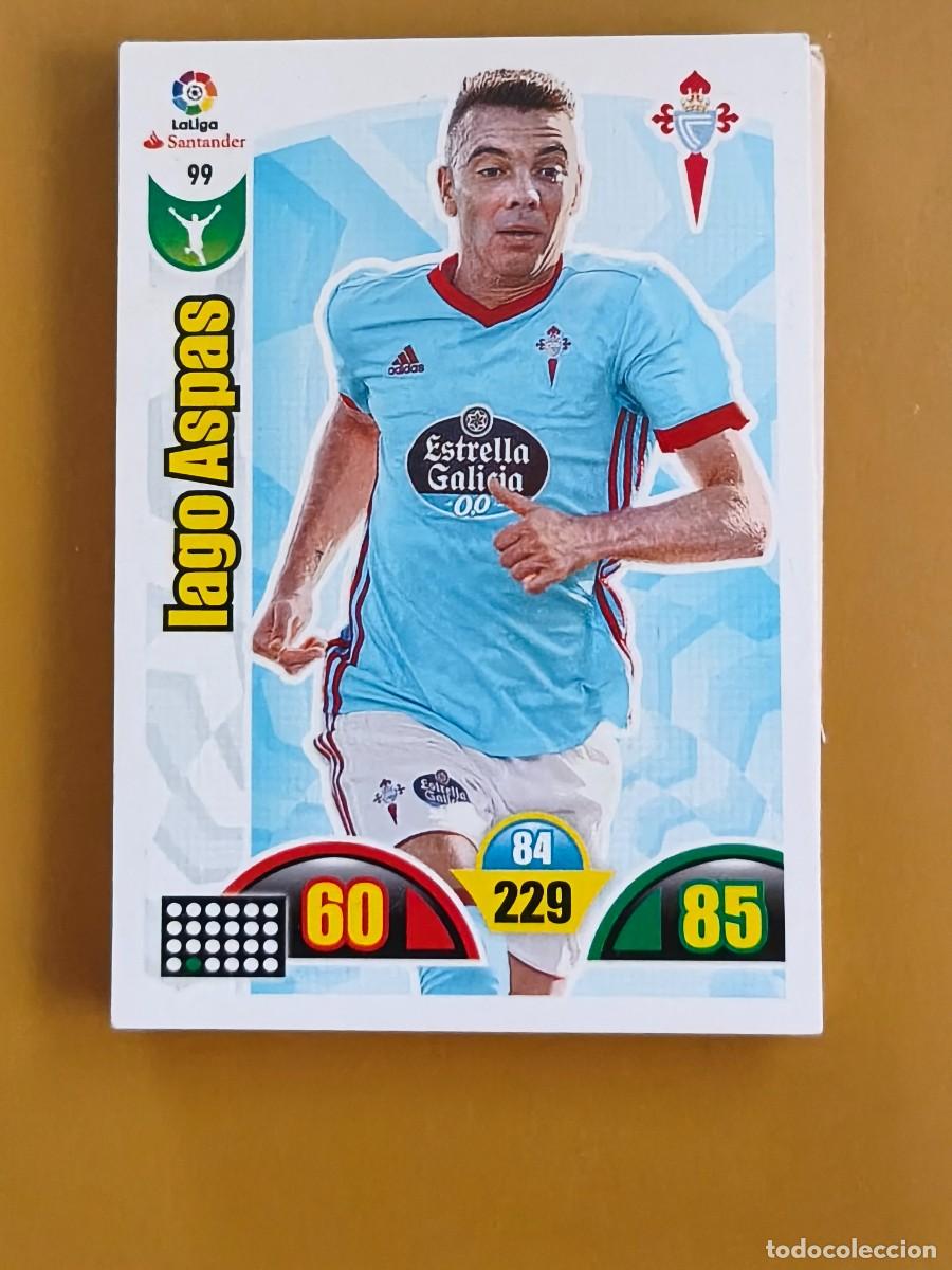 Coleccionismo cromos antiguos: iago aspas, adrenalyn 2017 18. - Foto 1