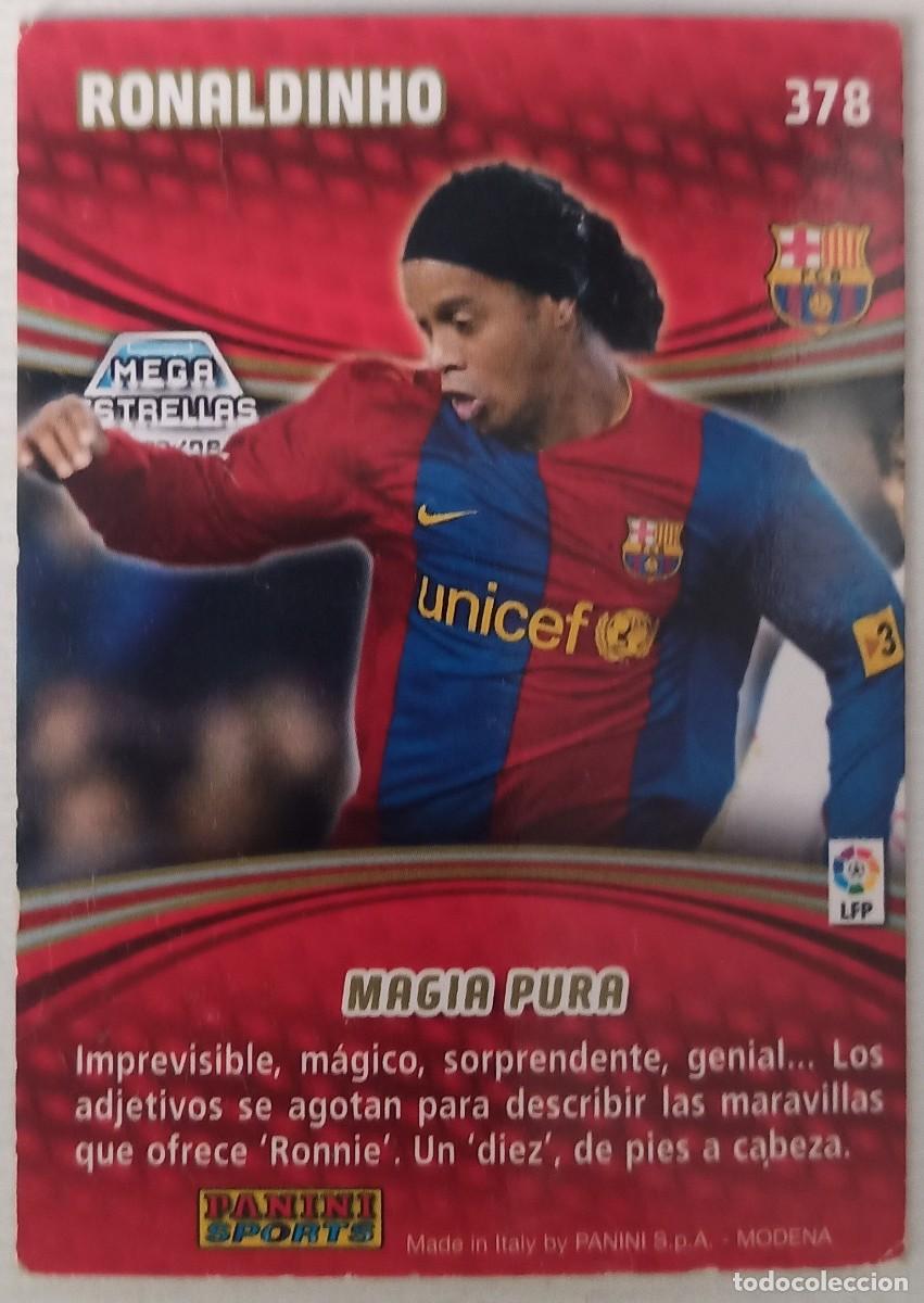 Coleccionismo cromos antiguos: Ronaldinho. Mega Cracks 2007-08. - Foto 2