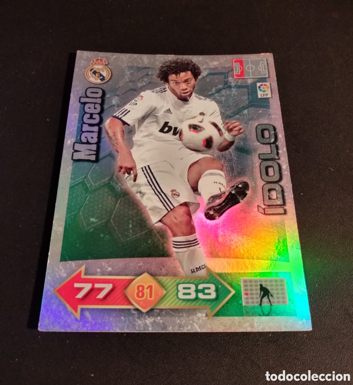 Collectionnisme Cartes &agrave; collectionner anciennes: MARCELO REAL MADRID IDOLO ADRENALYN 2010/11 PANINI
