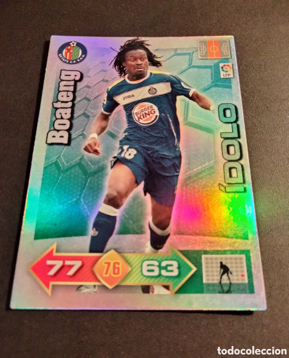 Colecionismo Cromos antigos: BOATENG GETAFE CF. IDOLO ADRENALYN 2010/11 PANINI