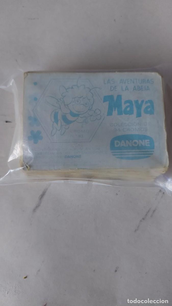 Coleccionismo cromos antiguos: Cromos sin pegar abeja maya danone - Foto 2