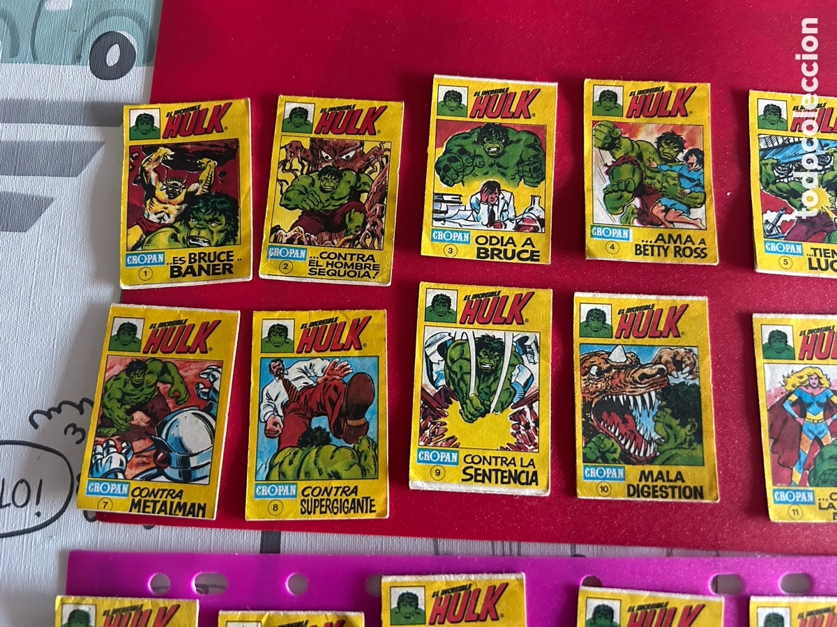 Coleccionismo cromos antiguos: Hulk cropan completa - Foto 2